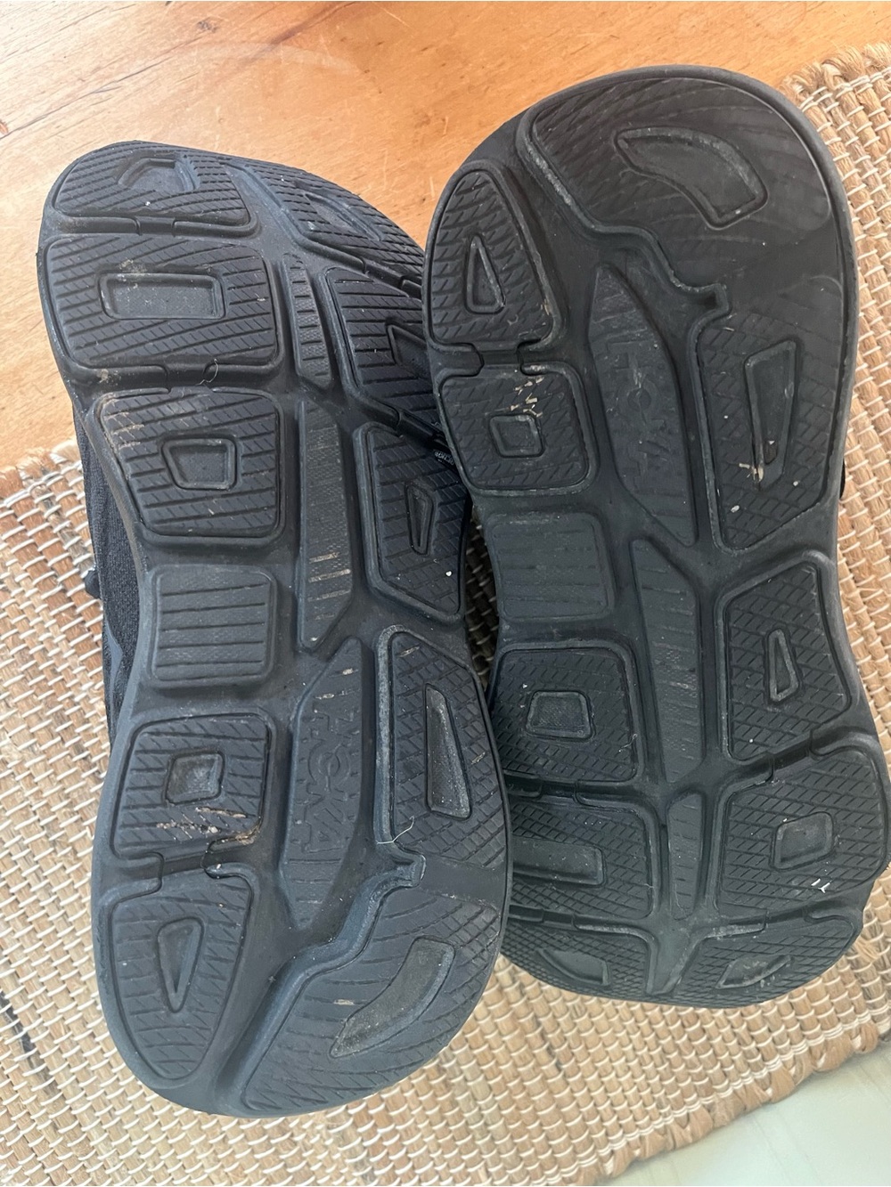 Hoka Bondi Black Mesh Lace-Up Running Shoes - Picture 10 of 11